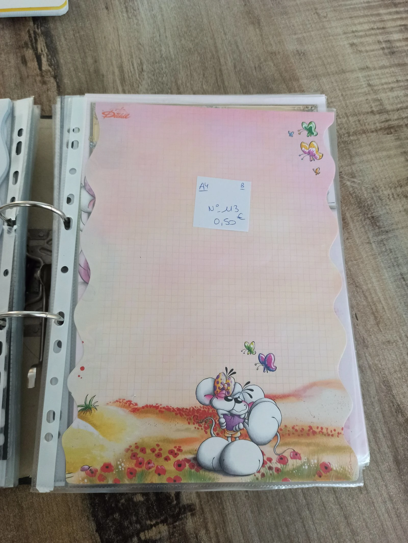 Feuille Diddl A4 113 0,50e 